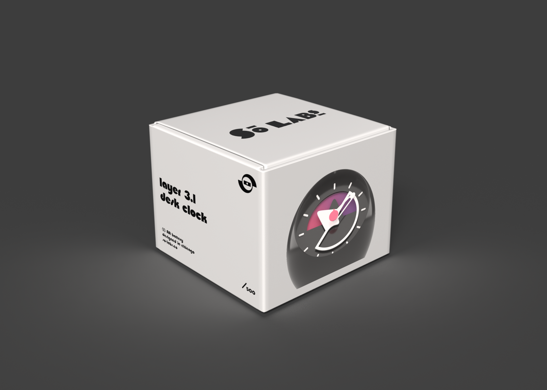 Layer 3.1: Onyx Rose | Desk Clock