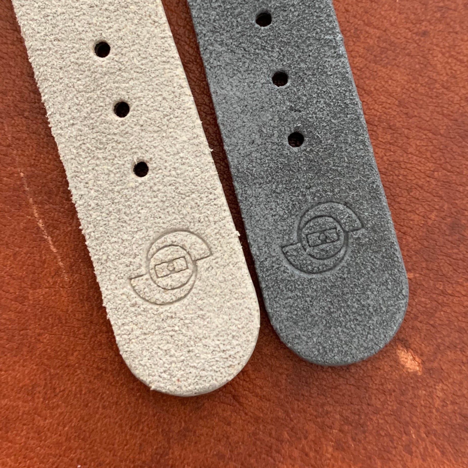 So Labs dark light grey suede custom strap 20mm quick release