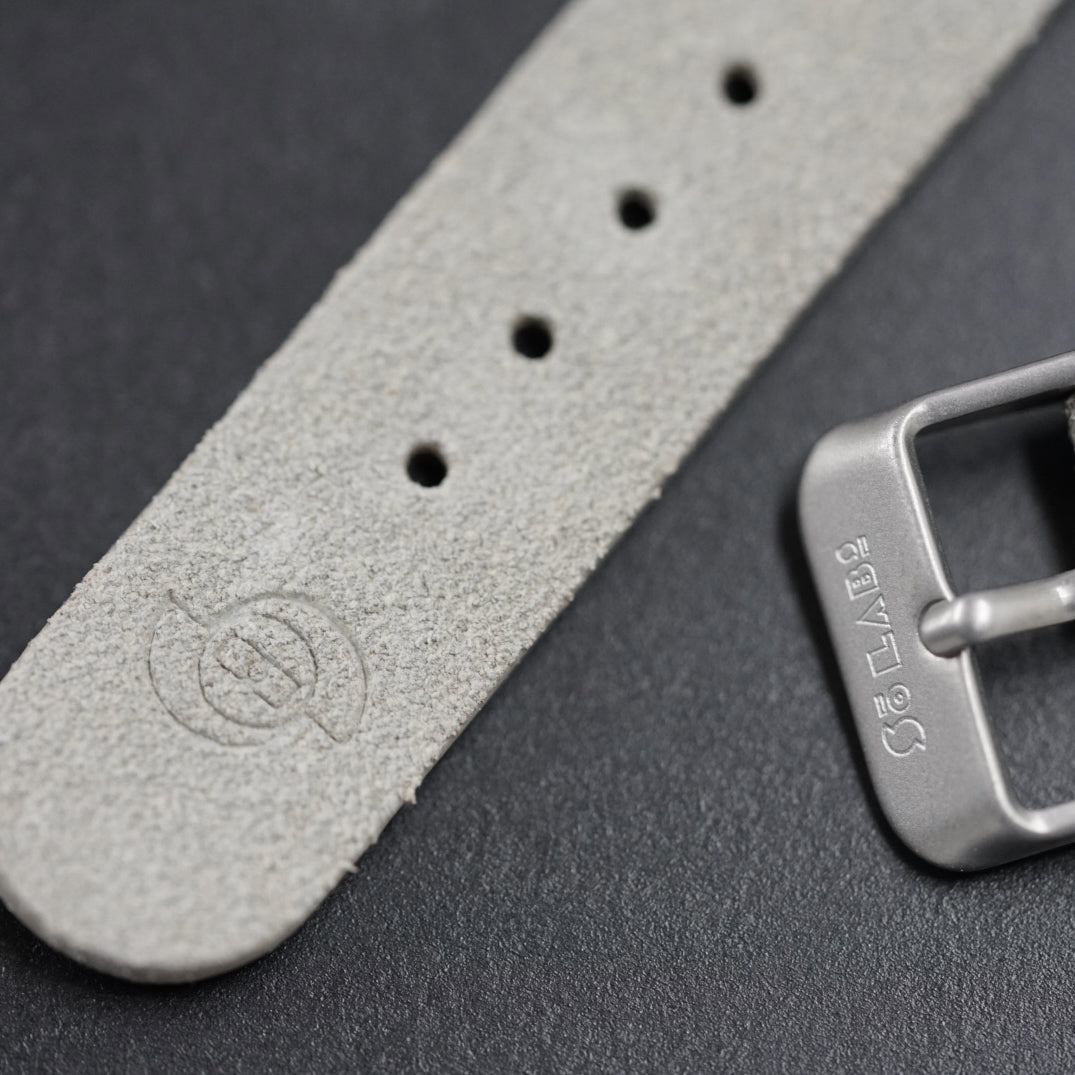 So Labs light grey suede custom strap 20mm quick release