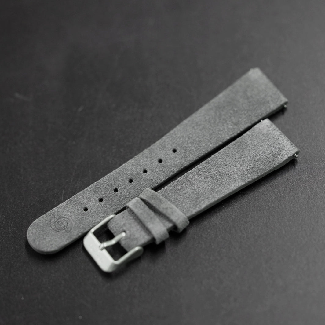 So Labs dark grey suede custom strap 20mm quick release